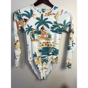 Roxy Girl Love Waimea Long Sleeve One Piece Size‎ 16 XXL